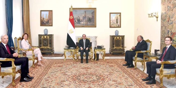 الرئيس السيسي يستقبل نائب رئيس الوزراء ووزير خارجية سلوفينيا ووزير خارجية البرتغال
