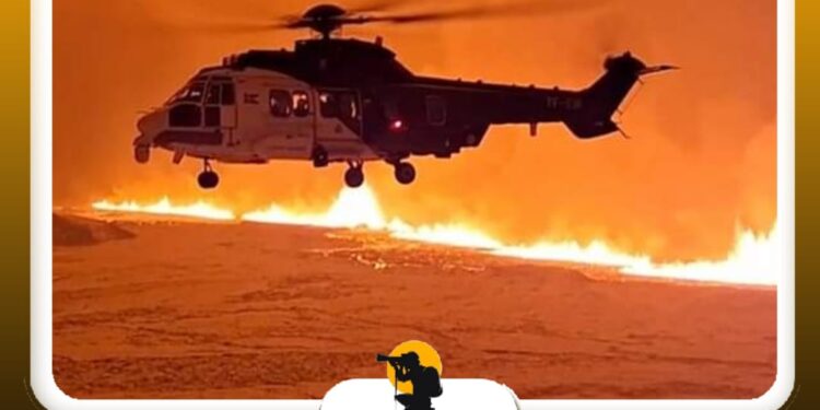 ثوران هائل لبركان جديد يجتاح عاصمة آيسلندا