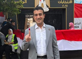النائب طارق الخولي يدلي بصوته في الانتخابات الرئاسية