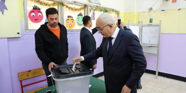 وزير التربية والتعليم يدلى بصوته فى الانتخابات الرئاسية 2024