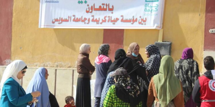 قافلة حياة كريمة الطبية تزور محافظة السويس وتجري الكشف على ٤٦٠ حالة
