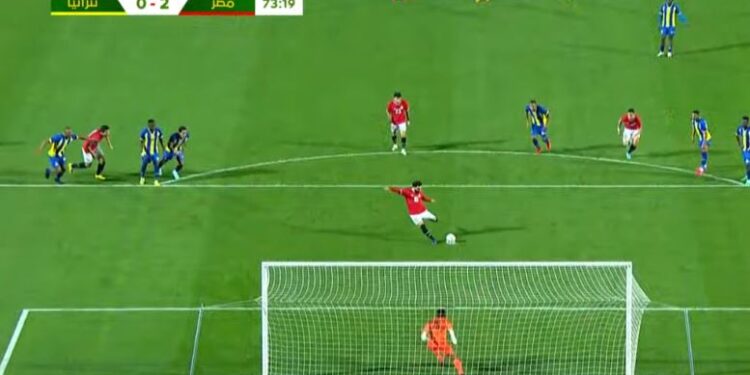 هدف محمد صلاح في مرمى تنزانيا