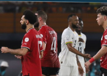 مصر ضد غانا.. الحكم يلغي هدف التعادل بداعي التسلل