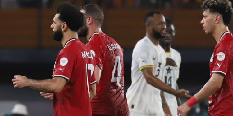 مصر ضد غانا.. الحكم يلغي هدف التعادل بداعي التسلل