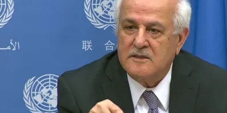 رياض منصور: حان وقت الاعتراف بفلسطين.. ويجب وقف إطلاق النار في غزة