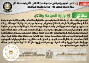  تضرر مجموعة من التماثيل الأثرية بمنطقة آثار سقارة.. “غير حقيقي”