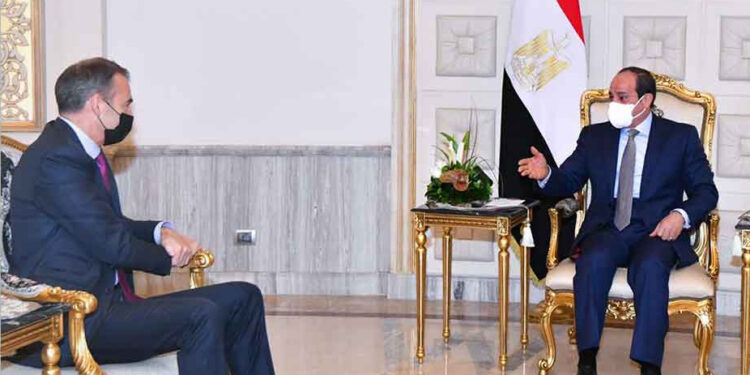 الرئيس السيسي والرئيس التنفيذي لشركة بريتيش بيتروليوم