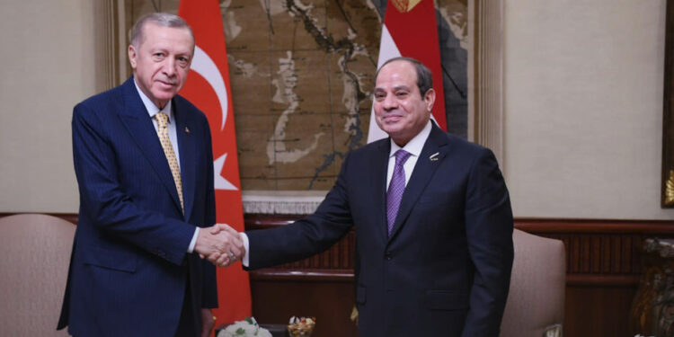 الرئيس السيسي يعقد جلسة مباحثات ثنائية مع نظيره التركي أردوغان