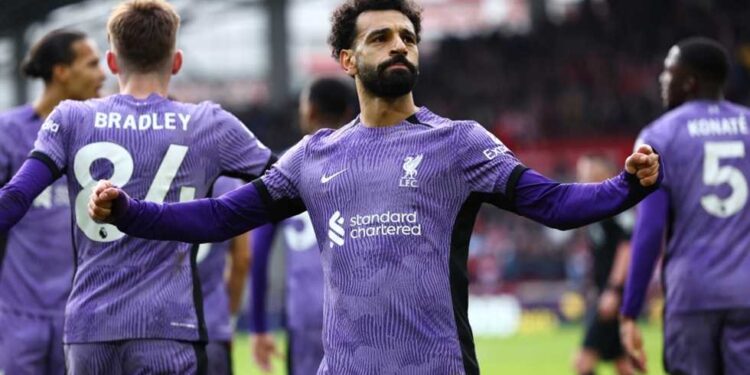 ماك أليستر عن محمد صلاح بعد أهداف مباراة برينتفورد وليفربول: سعيد حقًا من أجله