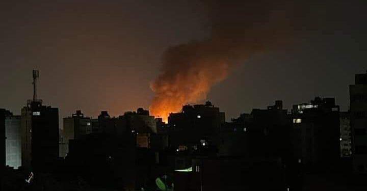 حريق هائل في ستوديو الأهرام بالجيزة ومحاولات للسيطرة عليه.. صور