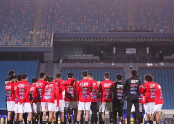 منتخب مصر يواصل تدريباته استعدادا لمواجهة كرواتيا في نهائي كأس عاصمة مصر 