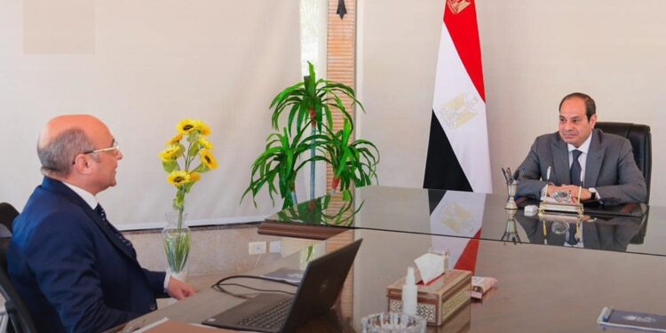 الرئيس السيسي ووزير العدل