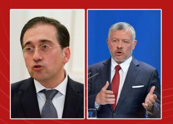 ملك الأردن ووزير خارجية إسبانيا يؤكدان ضرورة وقف الحرب على غزة