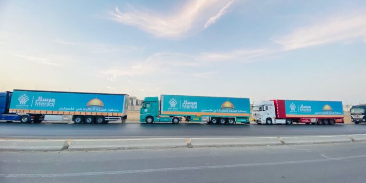 مرسال تشارك في قافلة التحالف الوطني السابعة لدعم الأشقاء الفلسطينيين