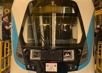 أول ظهور لقطار متروبوليس تصنيع شركة ألستوم والذي سيتم توريده لصالح مصر 