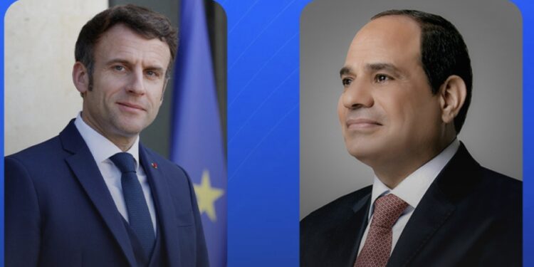 الرئيس السيسي ونظيره الفرنسي يحذران من خطورة انزلاق المنطقة إلى حالة واسعة من عدم الاستقرار