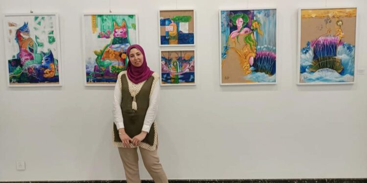 مشهد من الداخل.. افتتاح معرض الفنانة التشكيلية سماح الشامي 9 مايو المقبل بمتحف طه حسين