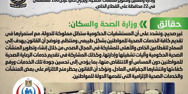 هل تُباع المستشفيات الحكومية ووقف الخدمات الصحية المقدمة للمواطنين؟