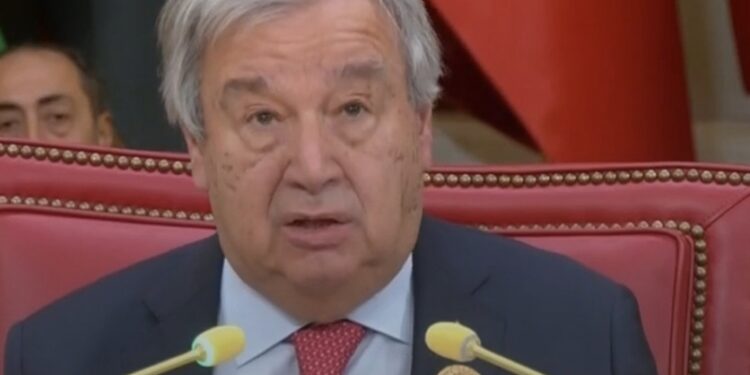 أمين عام الأمم المتحدة خلال القمة العربية: الهجوم على رفح الفلسطينية غير مقبول بأي شكل من الأشكال