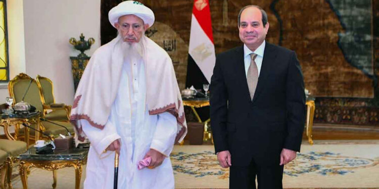 الرئيس السيسي يشيد بدور سلطان طائفة البهرة في ترميم مساجد وأضرحة آل البيت