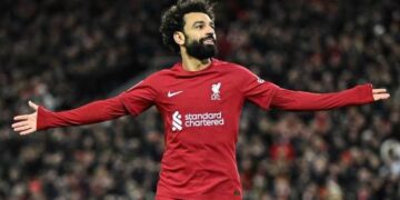 محمد صلاح يسجل أول أهداف ليفربول ضد توتنهام فى الدقيقة 16