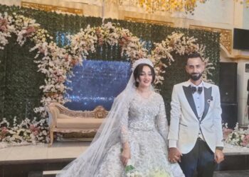 مبروك للعروسين المستشار أكرم شوقي ومنة الله الكومي بمناسبة الزفاف السعيد