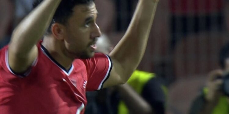 الهدف الثاني لمنتخب مصر في شباك بوركينا فاسو عن طريق تريزيجيه