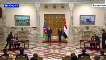 الرئيس السيسي: زيارة رئيس أذربيجان إلى مصر مهمة وتعكس اهتمام البلدين بتعزيز العلاقات الثنائية