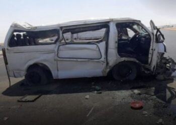 مصرع شخصين وإصابة 15 آخرين في حادث انقلاب سيارة ميكروباص بطريق القاهرة أسيوط الصحراوي الغربي