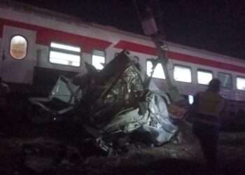 تفاصيل حادث تصادم قطار وسيارة نقل ثقيل في المنوفية أودى بحياة 5 أشخاص