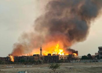 اندلاع حريق هائل بالحي الشعبي في مدينة الإنتاج الإعلامي بعدد من لوكيشن التصوير