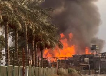 اندلاع حريق هائل بالحي الشعبي في مدينة الإنتاج الإعلامي بعدد من لوكيشن التصوير