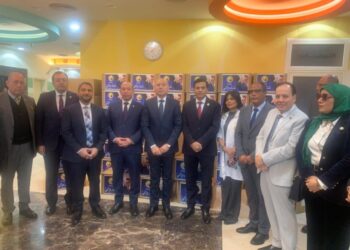 أمين عام حزب حماة الوطن ومحافظ القاهرة يقدمون هدايا العام الجديد لمستشفى أطفال أبو الريش 