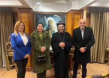 أمانة حزب الاتحاد بالإسكندرية تزور الكاتدرائية المرقسية في مناسبة عيد الميلاد المجيد