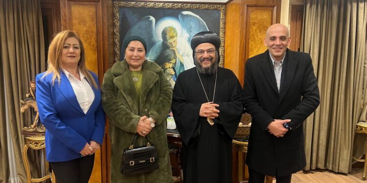 أمانة حزب الاتحاد بالإسكندرية تزور الكاتدرائية المرقسية في مناسبة عيد الميلاد المجيد