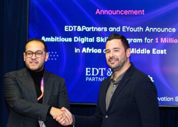 EDT&Partners العالمية تبرم شراكة مع Eyouth المصرية الناشئة لتطوير المهارات الرقمية لمليون شاب في إفريقيا والشرق الأوسط باستثمارات 6 ملايين دولار