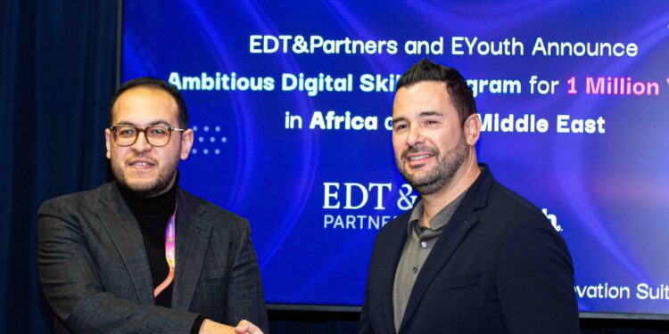 EDT&Partners العالمية تبرم شراكة مع Eyouth المصرية الناشئة لتطوير المهارات الرقمية لمليون شاب في إفريقيا والشرق الأوسط باستثمارات 6 ملايين دولار