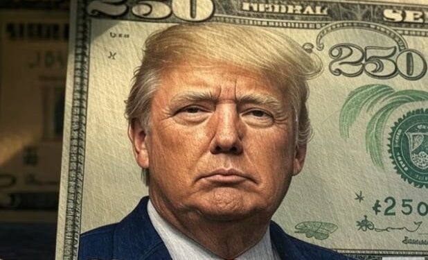 الجمهوريون يدعو لطباعة عملة نقدية جديدة فئة 250 دولار بصورة “ترامب”