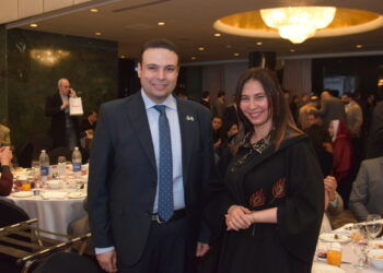 الإعلامية قصواء الخلالي تشارك بالسحور السنوي لحزب العدل