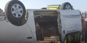 القصة الكاملة.. إصابة 13 شخصًا في حادث أسيوط