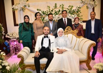 بحضور الوزراء والسياسيين والنواب.. اللواء طارق نصير يحتفل بعقد قران نجله محمد