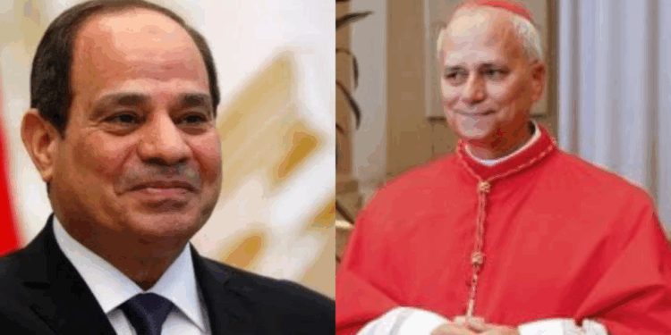 الرئيس السيسي يهنئ بابا الفاتيكان الجديد.. يسعدني أن نعمل سويا