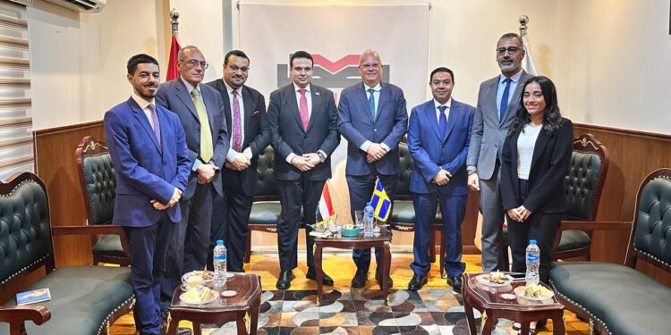 تفاصيل لقاء حزب العدل بـ السفير السويدي بالقاهرة
