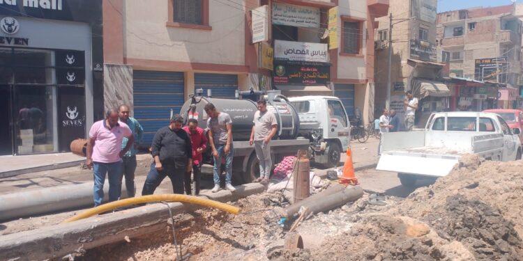 رئيس مياه الغربية: جاري حل مشكلة انفجار خط طرد بسيون في أسرع وقت