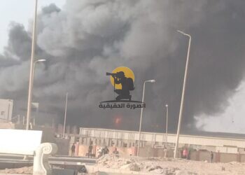 تفاصيل حريق مصنع كيماويات بستان العاصمة في مدينة بدر.. صور 