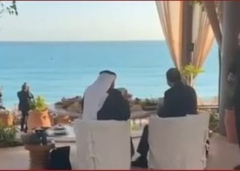 إفطار يجمع بين الرئيس السيسي والشيخ محمد بن زايد على شاطئ العلمين