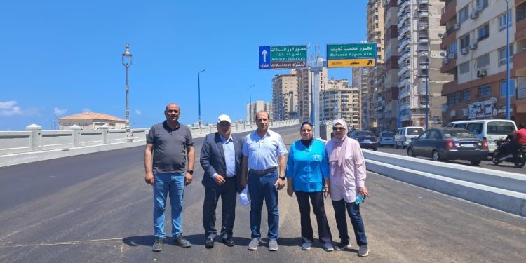 انطلاق التشغيل التجريبي لكوبري محمد نجيب ضمن خطة تطوير كورنيش الإسكندرية