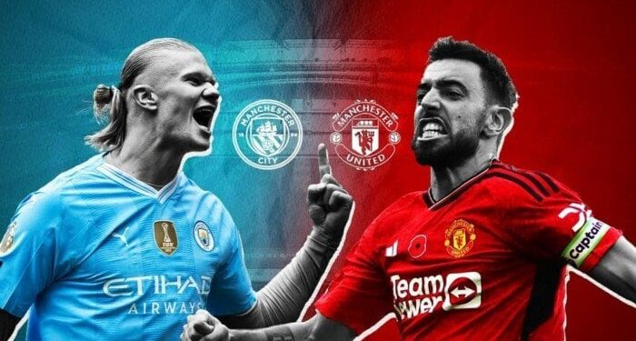 قمة مرتقبة: مانشستر سيتي يواجه مانشستر يونايتد في ديربي مصيري.. تشكيل الفريقين