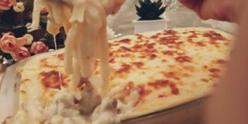 طريقة عمل المكرونة النجرسكو بالدجاج في المنزل بسهولة