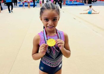 رقية سعيد تحقق الذهبية في بطولة كأس مصر للجمباز تحت 7 سنوات